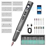 Engraving Pen with 50 Accessories, Cordless Rotary Tool Kit - Rechargeable Engraver Pen for Metal, Wood, Glass, Plastic - Beginner Friendly Etching Tool for Artists & DIYers