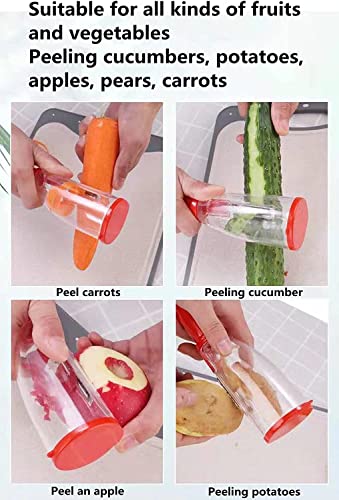 Bonano 2 Pieces Set Of Peeler With Container Stainless Steel Blade,Both Fruits And Vegetables Are Suitable., 9*5*2 #TOP3