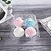 ONE MORE [25pcs] Clear Cupcake Boxes 4 Cavity Holder, Large 4 Compartment Muffin Containers Plastic Cupcake Carrier with Deep Dome 4