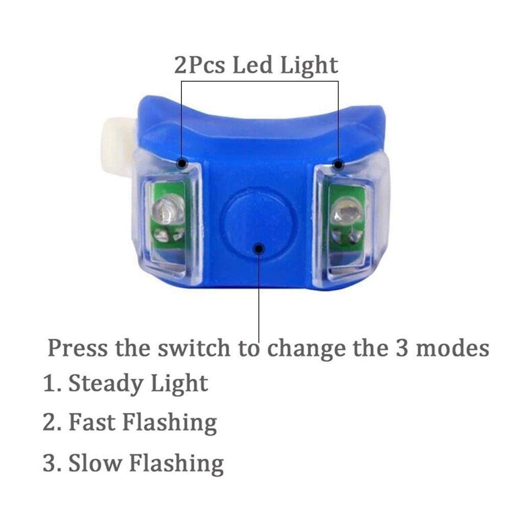 Womdee, 2 luci a LED per Navigazione Marina, luci di Sicurezza notturne con 3 modalità, luci di riserva a energia per Barca, Kayak, Fiocco, Bici, Animali Domestici, Batteria Inclusa, Verde e Rosso