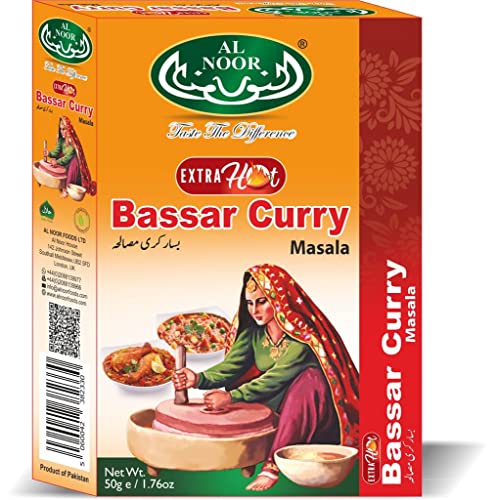 Alnoor Extra Hot Bassar Curry Masala - 50 GM - Spice up your life with EXTRA HOT MASALA