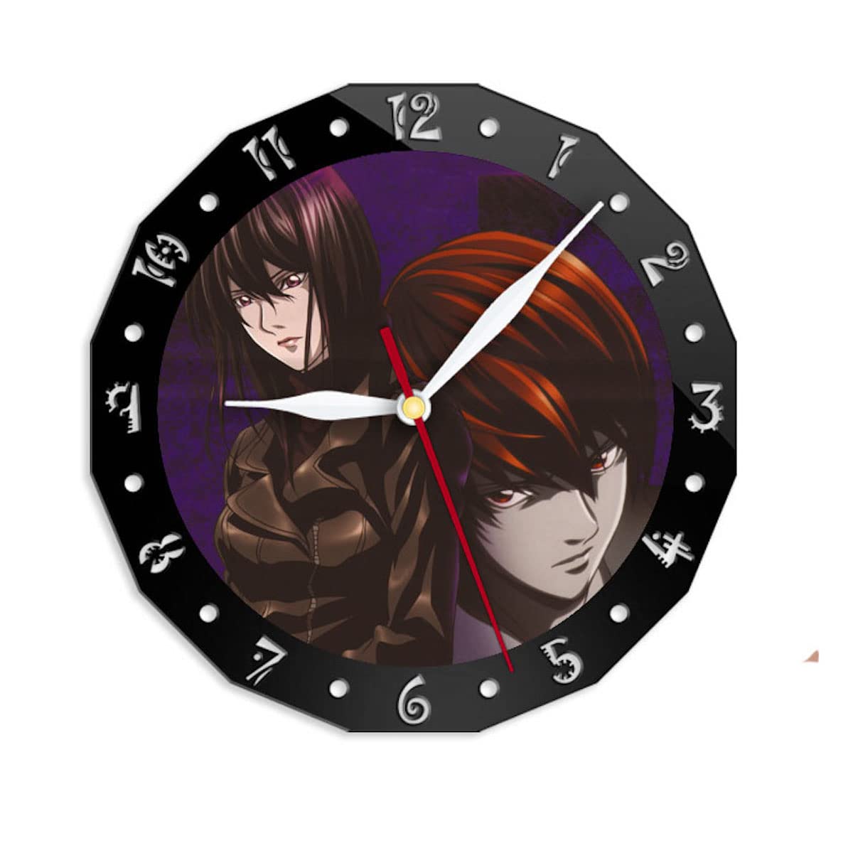 Death Notes Yagami Light Anime Wall Clock Silent Non Ticking Clock
