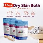 Dry Skin Bath Salt (3 Pack with Scoop) Skin Soothing Epsom Salt with Pure Essential Oils in BPA Free Pouch with Press Lock Seal Made in USA Three 2 Lbs Pouches 6 Lbs Total - Image 5
