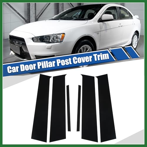 Pegatinas para puerta de coche Lancer Sedan 2008-2017 negro brillante de larga duración 2