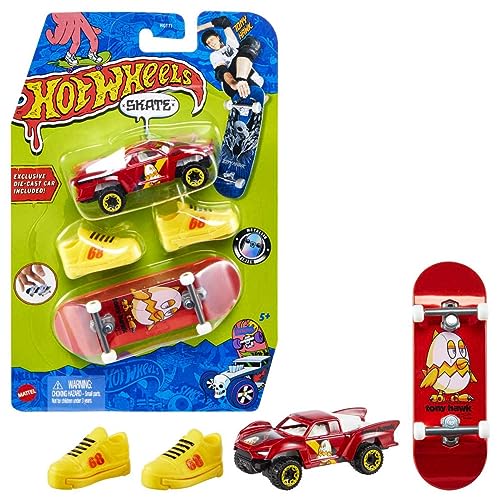 Hot Wheels Skate Board et chaussure de stabilisation avec voiture miniature de collection