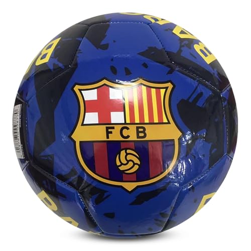 Hy-Pro Ballon de football sous licence officielle FC Barcelone - Taille 5 - Motif graffiti - Marchandise Barcelone - Barca - Entraînement - Match - À...