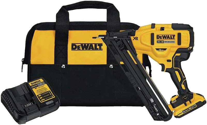 Dewalt DCN650D1R 20V MAX XR 15 Gauge Cordless Angled Finish Nailer (Renewed)