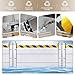 Flood Barriers for Home Exterior,Aluminum Flood Protection Barriers for Flooding/Vertical Detachable Reusabl Dam Easy Flood Barrier,Garage Door Flood Defence Threshold Kit - Detachable & Reuseable
