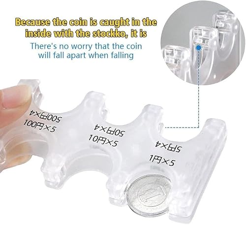 White Coin Dispenser Hard Case Coin Storage Box Coin Collection Purse Wallet for Car Coin Changer Holder Small Money Sorter and Coin Holder for Collectors Coin Trays and Coin Boxes