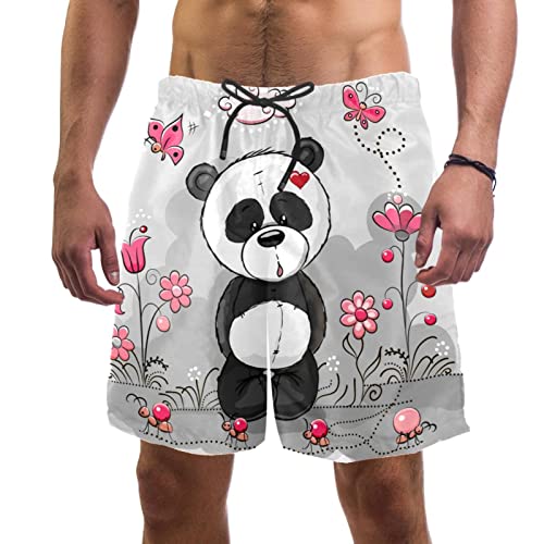 Maillots de bain pour hommes panda léger et respirant avec motif animal original
