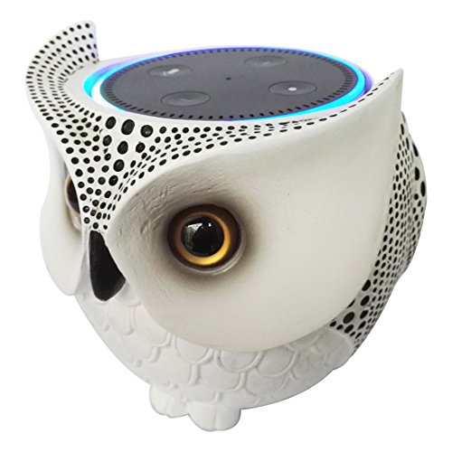 FitSand Owl Statue Crafted Guard Station for Amazon Echo Dot 2nd and 1st - BFF for Alexa
