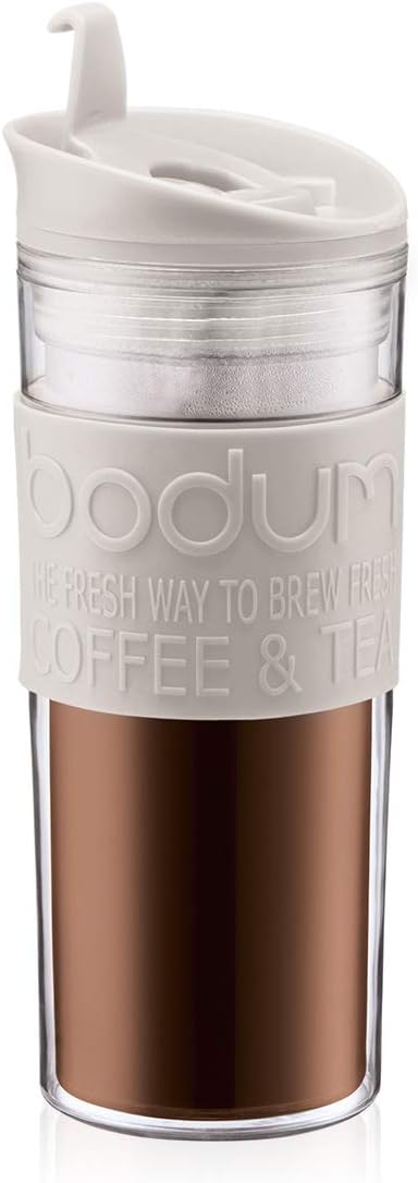 Bodum Travel Mug, 0.45 l, white, 8x8x20.8 cm