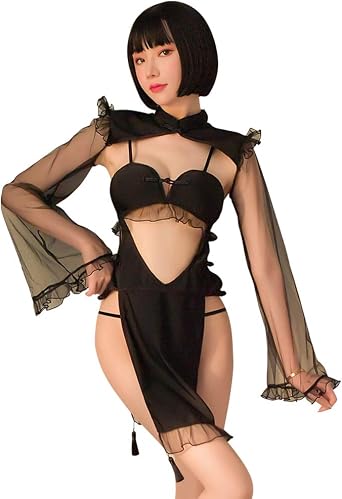 SINMIUANIME Women Lingerie Cheongsam Lingerie Sexy Dresses Cosplay Lingerie Cheongsam Suits