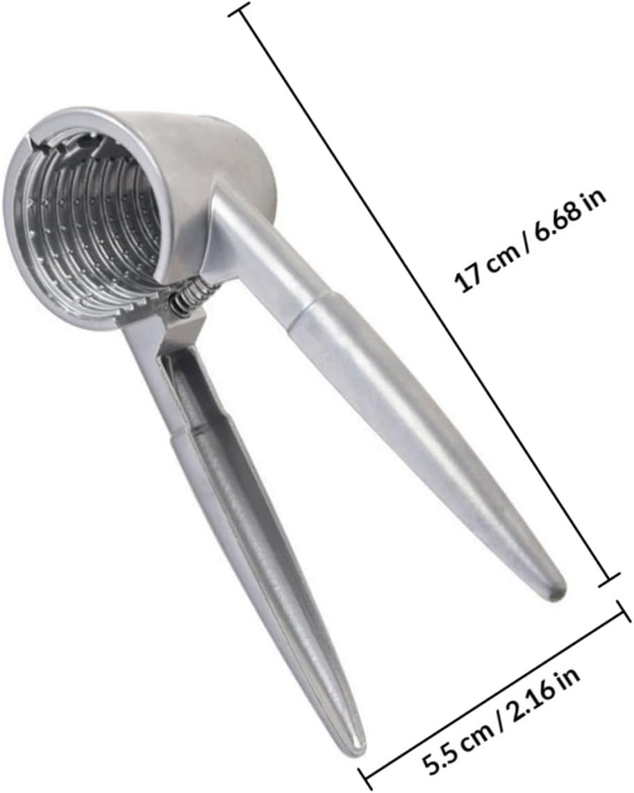 Nut Crackers Walnut Clamp with Handle, Arc Design, Aluminium