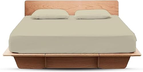 Miniatura 7 de Sábana bajera ajustable de algodón egipcio de 800 hilos, tamaño individual XL, solo sábana bajera con bolsillo profundo, sábana bajera suave,