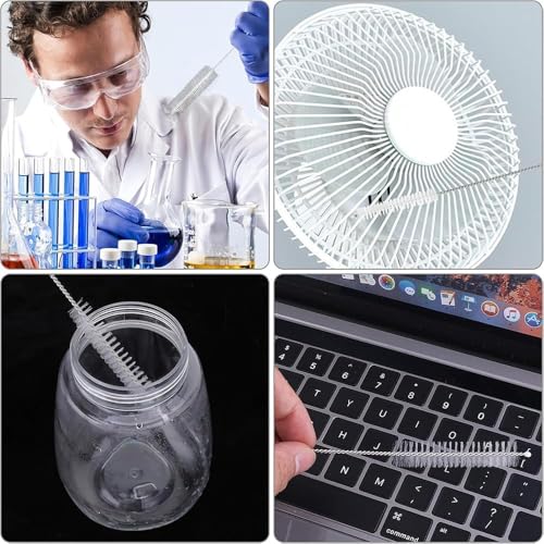 Image of Stainless Steel Straws for Drinking with Cleaning Brush for Kids and Adults Reusable Metal Straw Set Drinking Juice & Drinks Reusable Pipe (10 PCS Straw Cleaning Brush)
