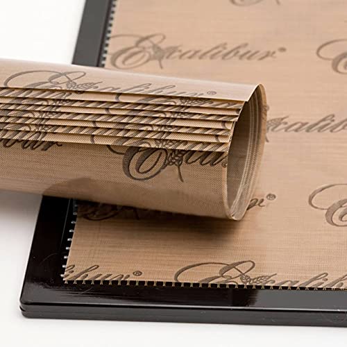 Set Of 3 - 14 X 14 Inch - Excalibur Food Dehydrator Re-Usable Non-Stick Drying Sheet - Paraflexx Premium Baking Sheets #TOP2