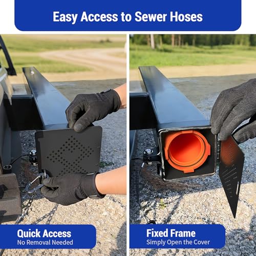 Judkoir Aluminum RV Bumper Cap 2 Pack, 4-Inch Camper Bumper End Caps, RV Sewer Hose Storage Vent Covers, Trailer Motorhome RV Accessories Essentials - Thumbnail 6