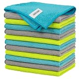 FIXSMITH Mikrofaser-Reinigungstuch, 12 Stück, Größe: 30 x 40 cm...