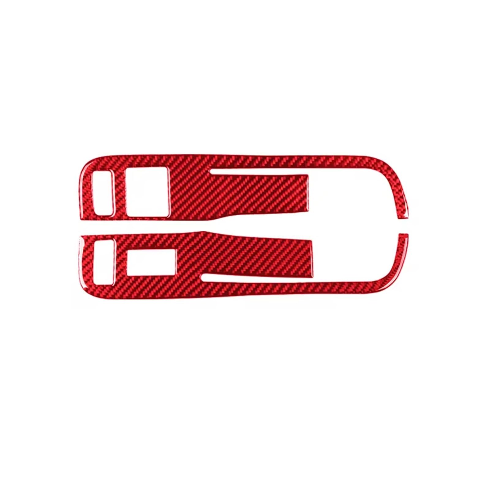 Car Accessory for Chevrolet for Camaro 2010 2011 2012 2013 2014 2015 LHD Carbon Fiber Car Window Lift Switch Panel Trim Decals Sticker Interior Mouldings(A Red)