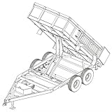 Johnson Trailer Parts 7x14 Dump Trailer Plans, 14,000 lb Capacity, DIY Blueprints, Step-by-Step Instructions...