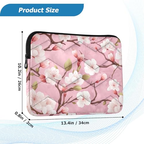 Funda para laptop 13-14 pulgadas con diseño de flores miniatura 3