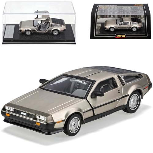 Generisch - Generisch Delorean DMC-12 Coupe Silber StrassenveRSion 1/43 Vitesse Modell Auto