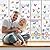 Large Size Spring Window Clings Flower Butterfly Window Decals Anti-Collision Stickers for Baby Shower Decoration Party Supplies
