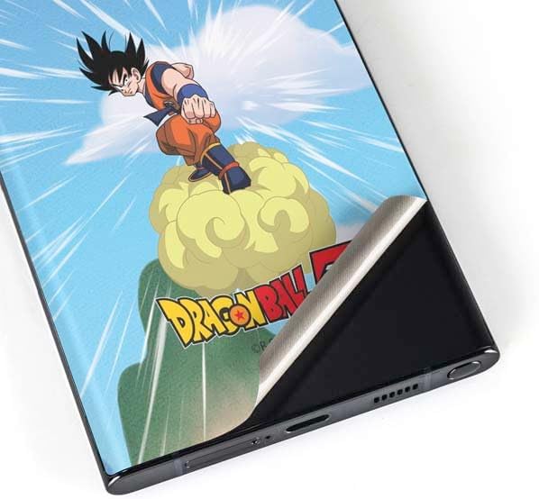 Vista 23 de Skinit Calcomanía para teléfono compatible con Galaxy S23 Ultra, diseño de retrato con licencia oficial de Dragon Ball Z Vegeta Negro - DRGNBZ17