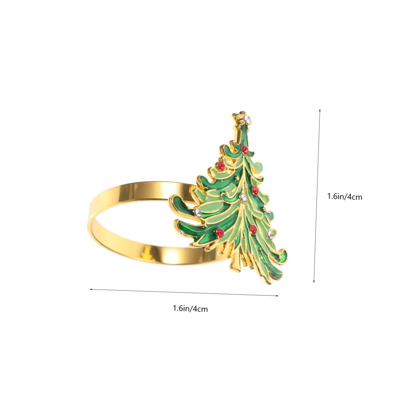2sets Legierung Weihnachten Party Serviettenhalter Weihnachten Baum Servietten Clips Abendessen Tisch Dekorationen 12 Stücke * 2