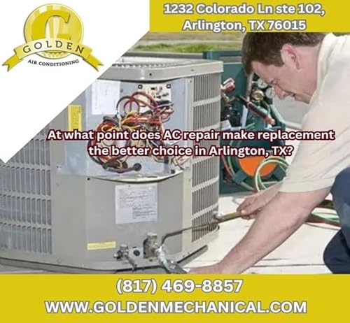 At what point does AC repair make replacement the better choice in Arlington, TX?