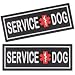 Dogline Service Dog Patch for Harness and Vest Removable 3D Rubber Patches Hook Backing for Small or Large Working Dogs