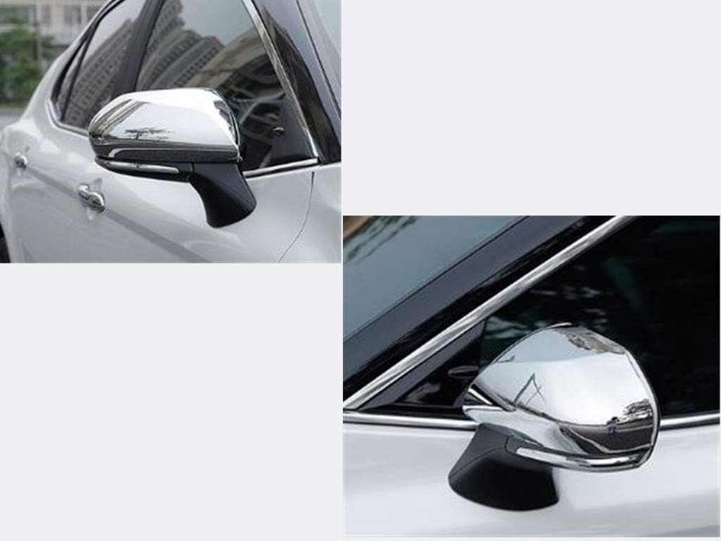 Chrome 2pcs Top Half Mirror Covers For 2018-2025 Toyota Camry