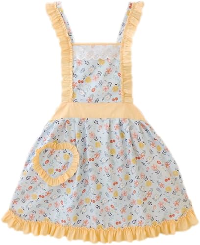 CRB Fashion Delantal de cocina para mujer  Delantales de chef de cocina con bolsillo para damas, mujer, mujer