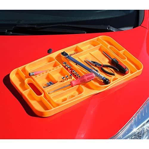 Great Working Tools Silicone Tool Tray Organizer Set Of 3 Non Slip Tool Trays, Large Medium & Small Tool Tray With Divided Tool Organizers #TOP6