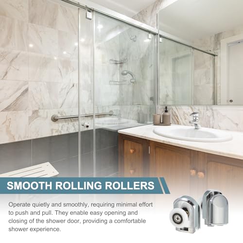 Roulettes de porte de douche 23 mm pour rénover facilement la salle de bain familiale