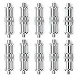 YESprime ダボネジ スピゴット アダプター 1/4 3/8 インチ オス 変換 アダプタ 三脚 スタジオライト 配信機材 撮影 フラッシュ ２個セット