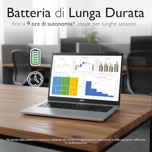 Acer Aspire Go 15 Pc Portatile I5-1334U, 16GB Ram DDR5, 512GB Ssd, Notebook, Computer Portatile Con Wi-Fi 6, Bt 5.0, 2X USB-C, Display 15.6" Full Hd, Laptop Ideale Per Ufficio, Studenti E Casa - 7