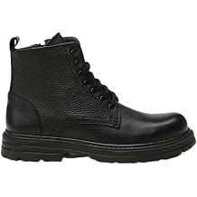 Hotic Genuine Leather Men's Boots - Durable & Stylish for All Seasons, Comfort-Fit, Outdoor & Everyday Use