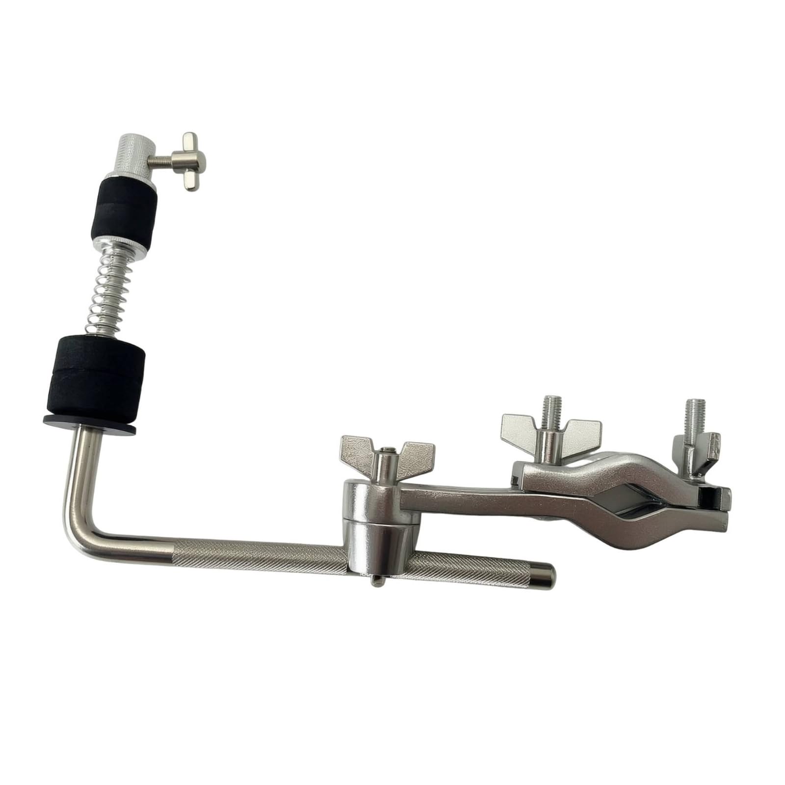 harayaa Support d'Extension pour Cymbale avec Pince Métallique et Tige Longue Moletée pour une Fixation Équipements Percussion Lors s Concerts et Studios