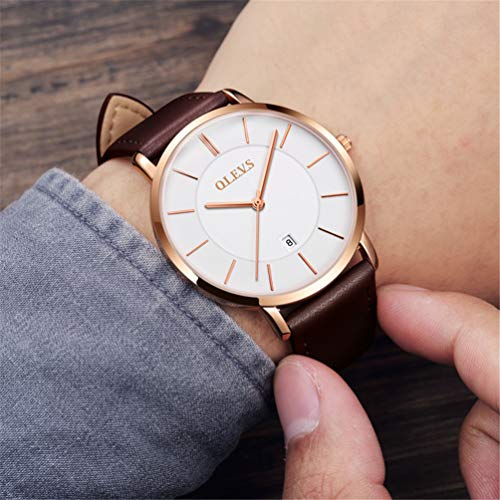 Image of OLEVS Men's Watches Analog Quartz Chronograph Dress Watch Multifunctional Stainsteel Steel Waterproof Classic Original Watch for Man