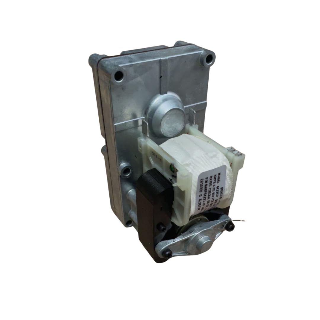 Motor de engranajes Merkle Korff S10999 para estufa de pellets, eje 9,52 mm, 1,3 rpm, sentido horario – Ref. 2101