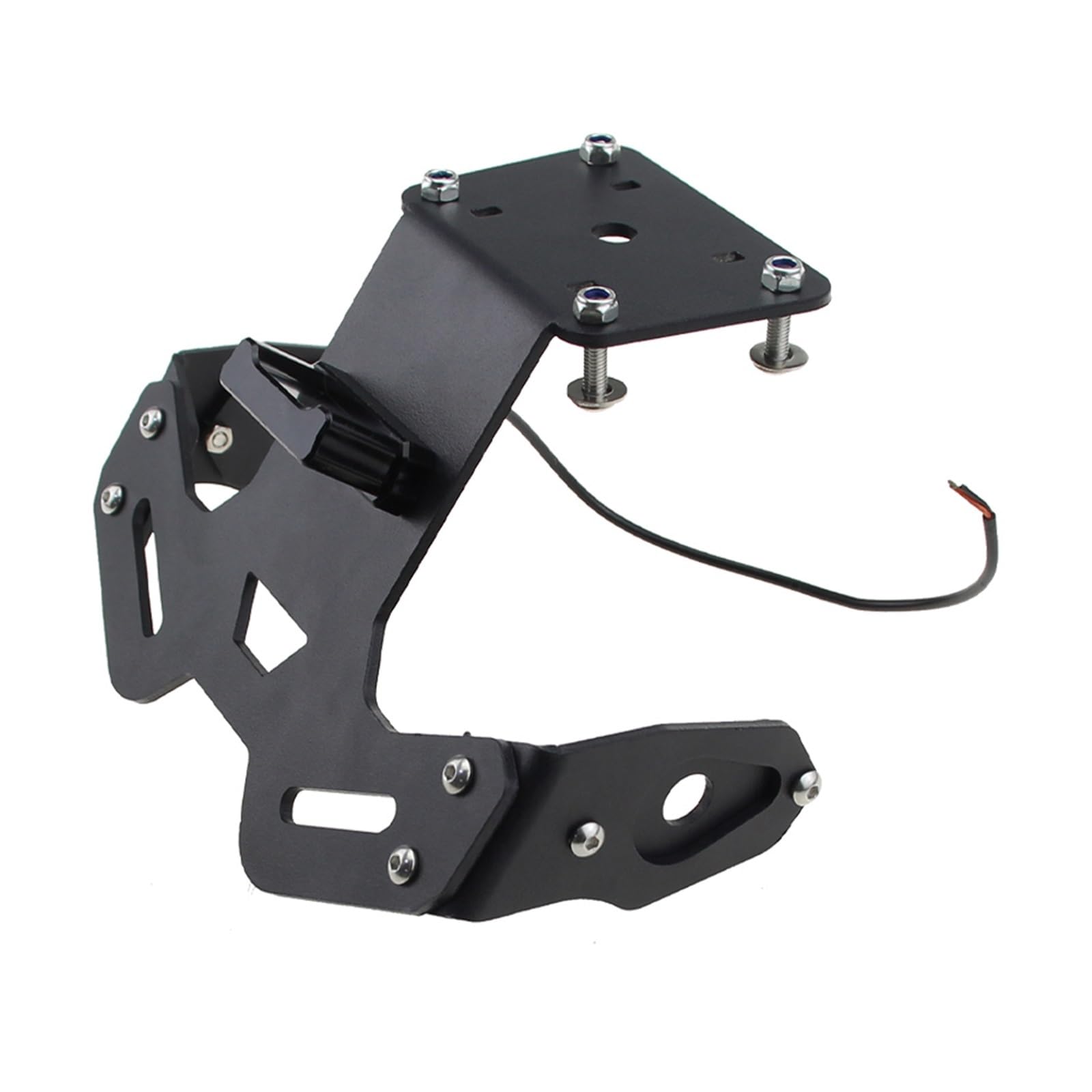 Kennzeichenhalter Für Yamaha MT-15 (2018-2024) | Alu-Schwarz | Hinterrad-Montage