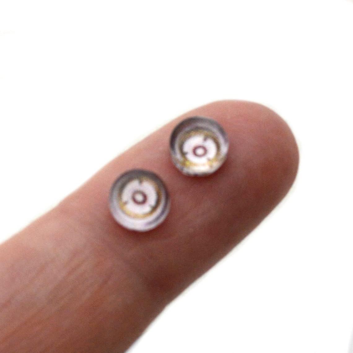 Mechanical Robot Glass Eyes 6mm to 60mm Technology Fantastic Jewelry Making Art Doll Parts Taxidermy Sculpture Flatback Domed Cabochons (60mm)