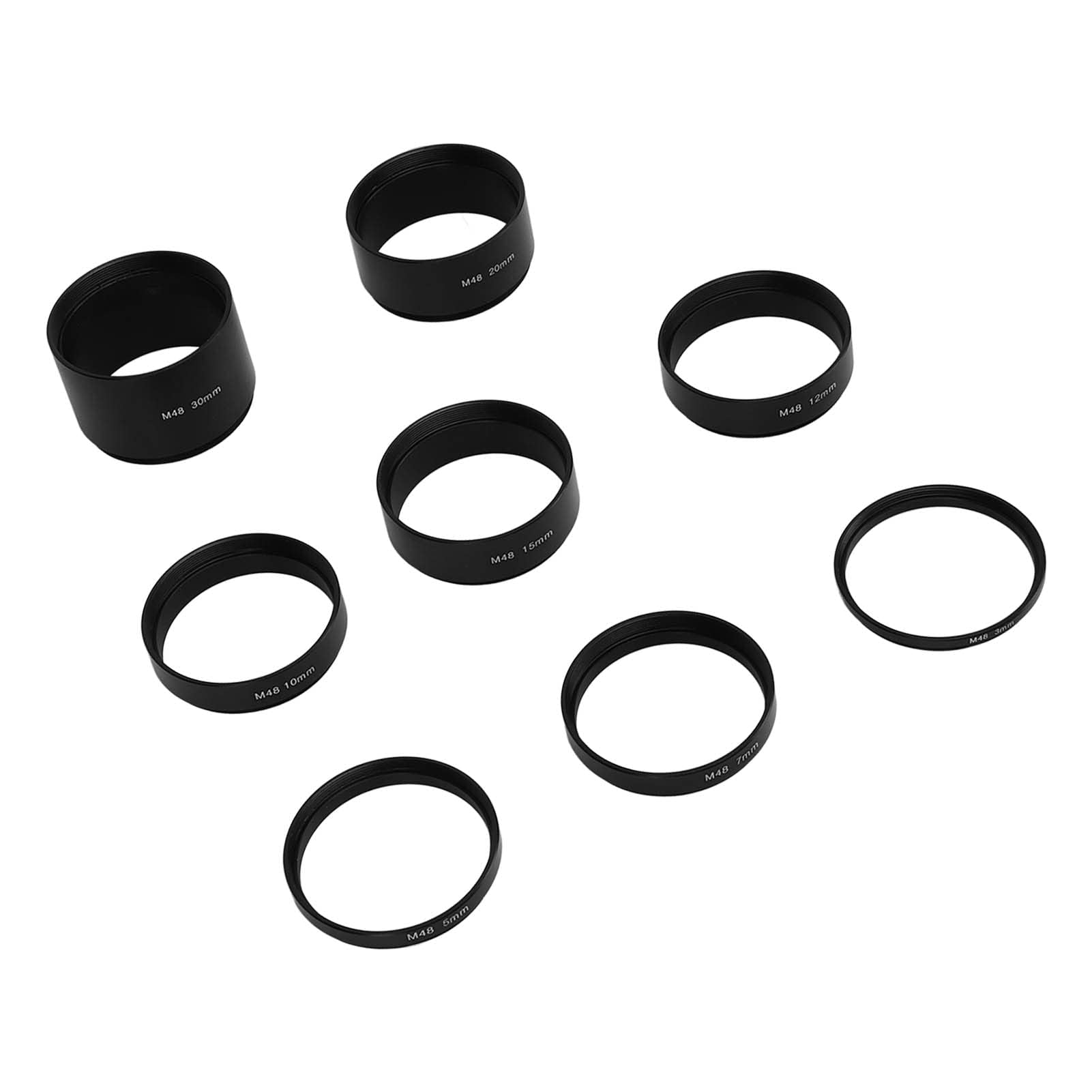 Ensemble De Tubes D'extension De Télescope 8 Pièces, Kit De Tubes D'extension De Longueur Focale, Anneau D'extension pour la Photographie De Télescope Astronomique