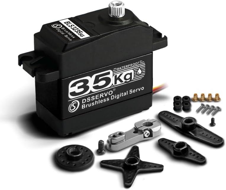35kg Brushless RC Digital Servo High Torque Full Metal Gear IP67 Fast Steering Motor - 270 Degree