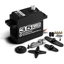 35kg Brushless RC Digital Servo High Torque Full Metal Gear IP67 Fast Steering Motor - 180 Degree