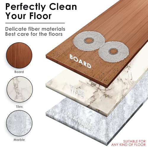 (12 Stück) Wischpad für ECOVACS DEEBOT T30C Omni, T50 Max Pro Omni, N30 Pro Omni, T50 Pro Omni, T50 Omni, X5 Pro Omni, T30 Pro Max, T30 Pro Omni, T30S, T30S Combo, X2 Omni, X1 Omni, T10 Omni Wischpads