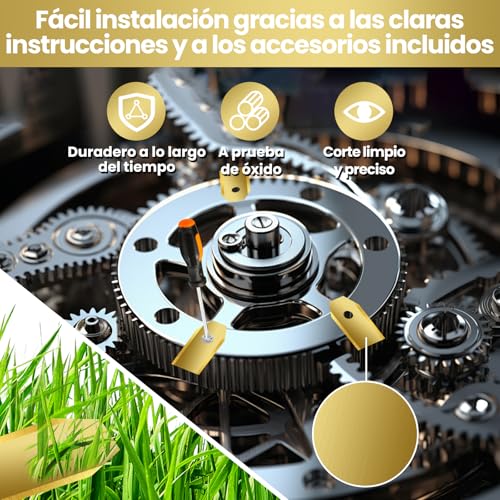 Fengzio Cuchillas para Cortacéspedes, Cuchillas de Recambio para Robots cortacésped con Tornillos - Endurance Cuchillas de Recambio universales Compatibles con Husqvarna Automower/Gardena/Yard Force - imagen 6