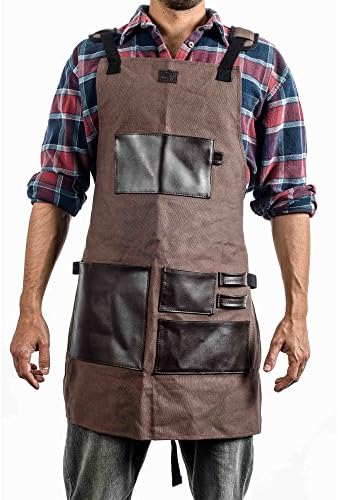 EVERPRIDE Premium Tool Apron - Luxury Work Protective Gear for Men & Women | Adjustable Shop Apron Up To XXL - Waterproof & Durable for Woodworking, Carpenters, Electricians, and More